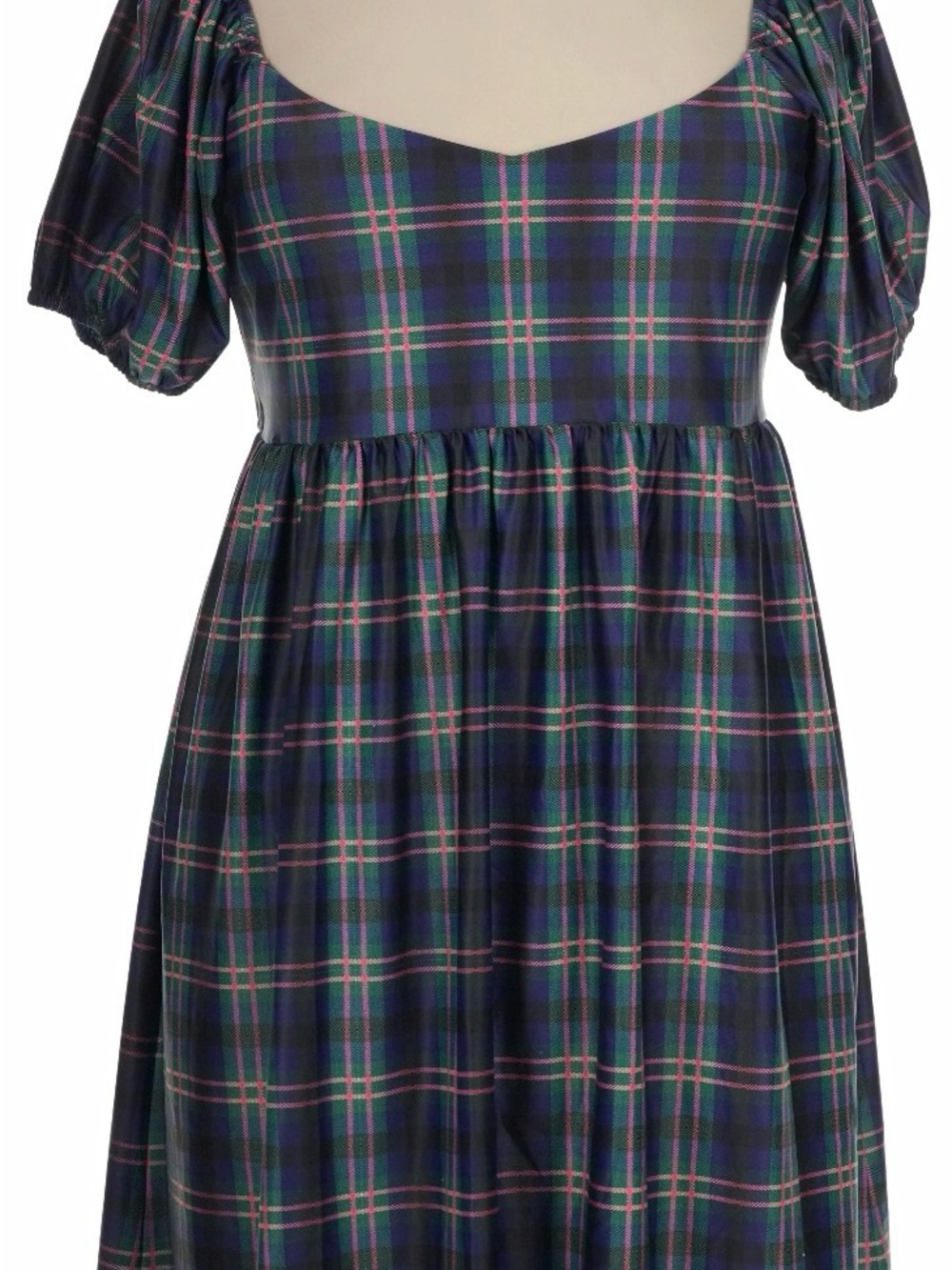 Smith & Quinn Puff Sleeve Athletic Dress in Stockholm plaid Size XL